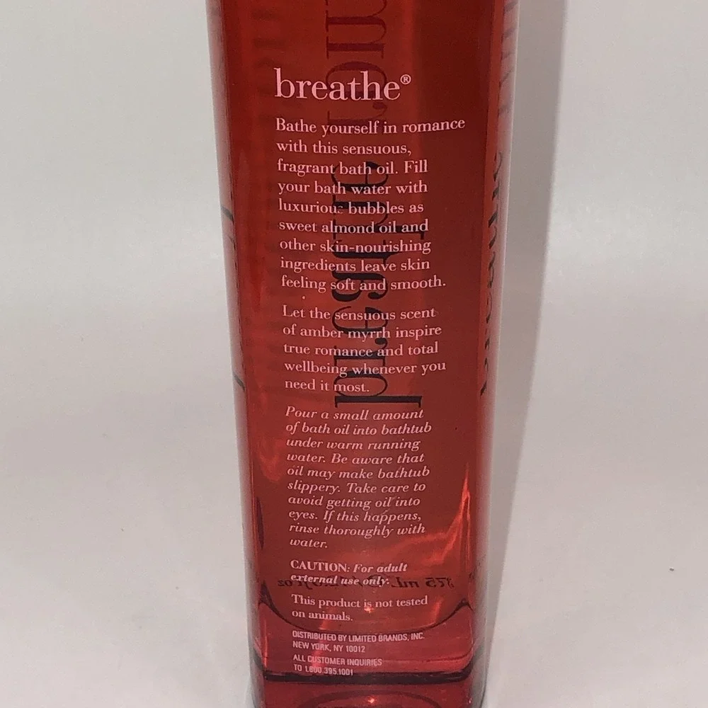 Bath & Body Works BREATHE ROMANCE Fragrance Oil Amber Myrrh 12.6 oz SEALED RARE